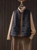 Gilet in cotone con bottoni doppiopetto retrò cinese per donna, leggero, invernale, a strati, snellente, caldo, imbottito_voghion.com