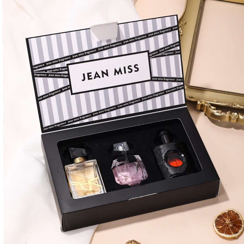 HNVN Hot selling perfume set Paris three-piece gift box 30ML*3 large capacity Factor Direct lasting ladies perfume set_voghion.com