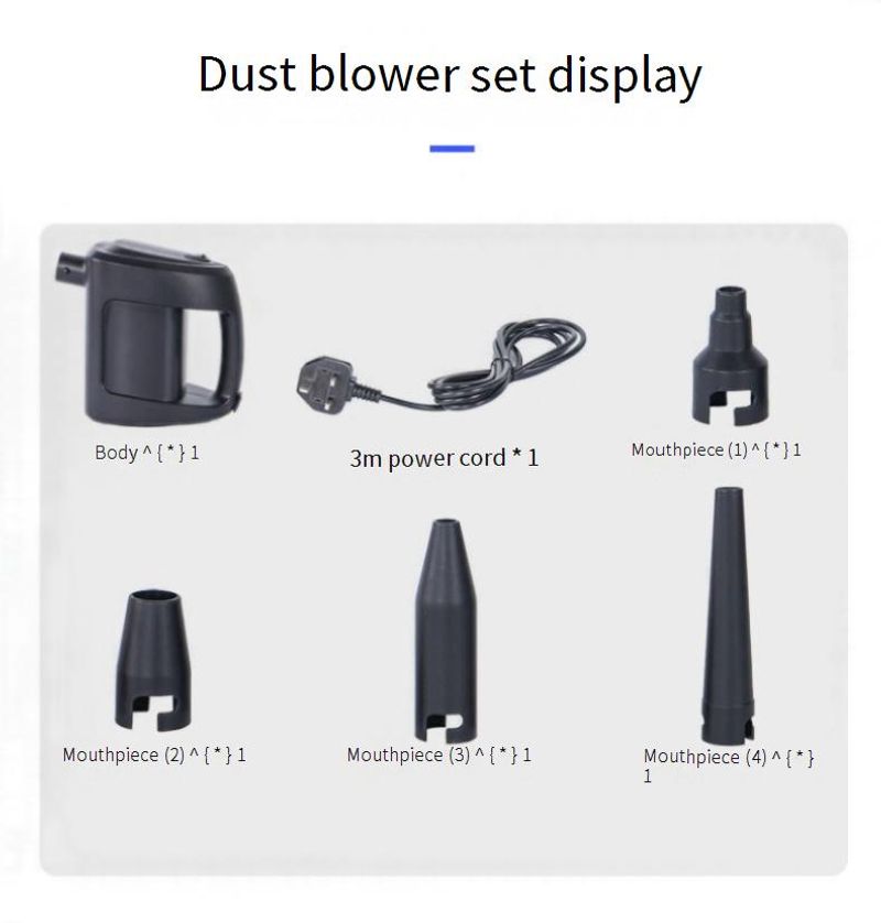  new high power hand held wired dust blower set to clean computer case portable car dust collector_voghion.com