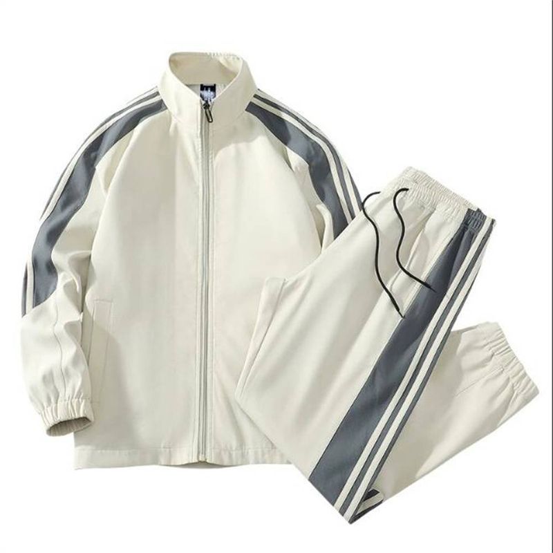 Autumn 2025 European-USA Style Fashion Tracksuits Men's Stand Collar Long Sleeve Zipper Sweatshirts + Sweatpants 2 Piece Casual Sport Sets M-4XL_voghion.com