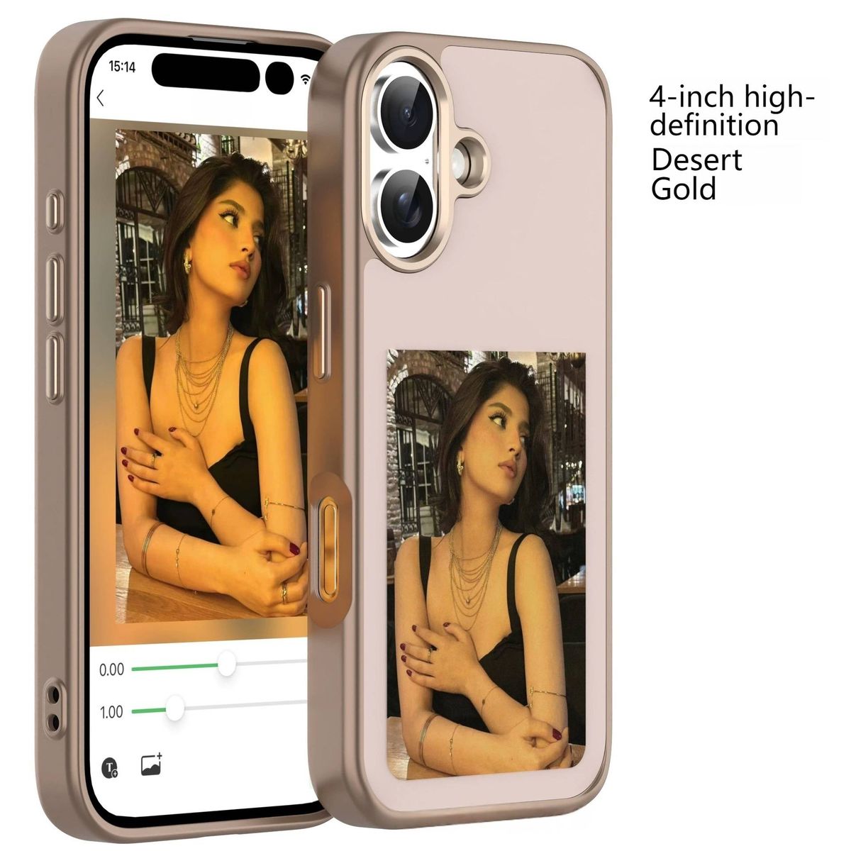 Ultra-Thin DIY Custom Case For IPhone 16 Pro/15/14/13 – Shockproof Matte Finish, Soft TPU Bumper + Hard Backplate, Personalized Design_voghion.com