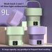 Nuova mini lavatrice pieghevole da 9 litri, portatile, per uso domestico, per biancheria intima e calzini, per vestiti per bambini._voghion.com
