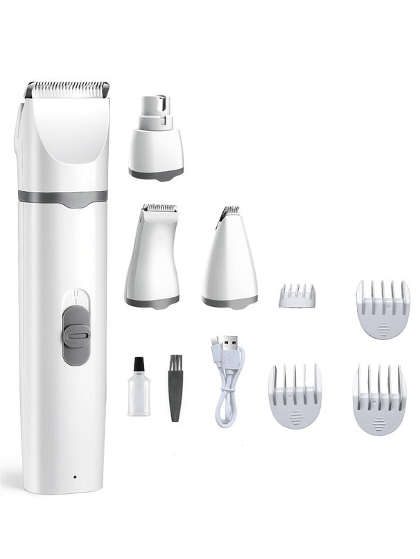 4-in-1 Pet Hair Trimmer, Grooming Electric Pusher Set_voghion.com