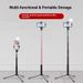 1.7m Aluminum Alloy Selfie Stick Tripod With Bluetooth Remote & LED Light – Detachable Phone Stand For Live Streaming, Travel & Group Photos_voghion.com