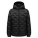 "Men's Winter Hooded Down Jacket With 800 Fill Power, 90% White Duck Down, Windproof & Anti-Feather Leakage, Mid-Length Slim Fit_voghion.com
