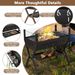 Barbecue Charcoal Grills With Wind Guard Seasoning Racks_voghion.com