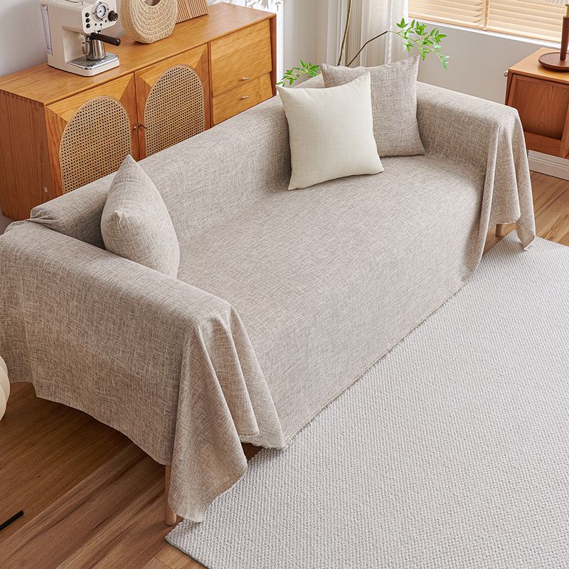 Minimalist Japanese Cotton And Linen Sofa Cover Pad Universal For All Seasons Non Slip Sofa Cover Blanket Full Cover Cover Cloth Stain Resistant_voghion.com