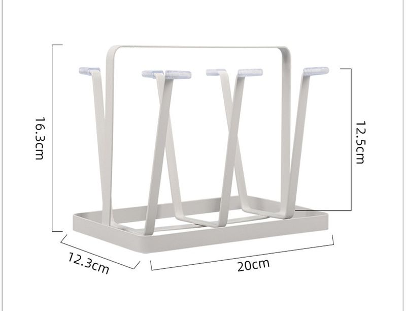 Drain cup holder, water cup holder, mug holder, cup storage rack, kitchen tabletop storage rack, glass cup hanging upside down rack_voghion.com