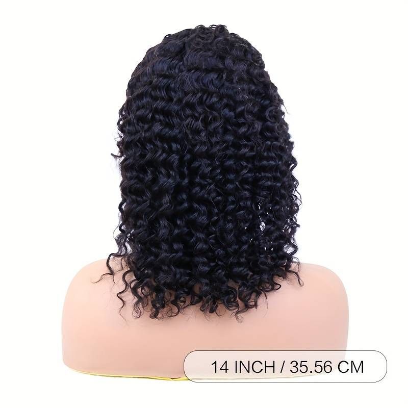 Jerry Curly Pre Plucked 180% Dicht 13x4 Spëtzefront Mënsch Hoer Braid Spëtzekleeder Perücke 10A brasilianesch Virgin Perücke fir Fraen mat Baby Hoer natierlech Faarf_voghion.com