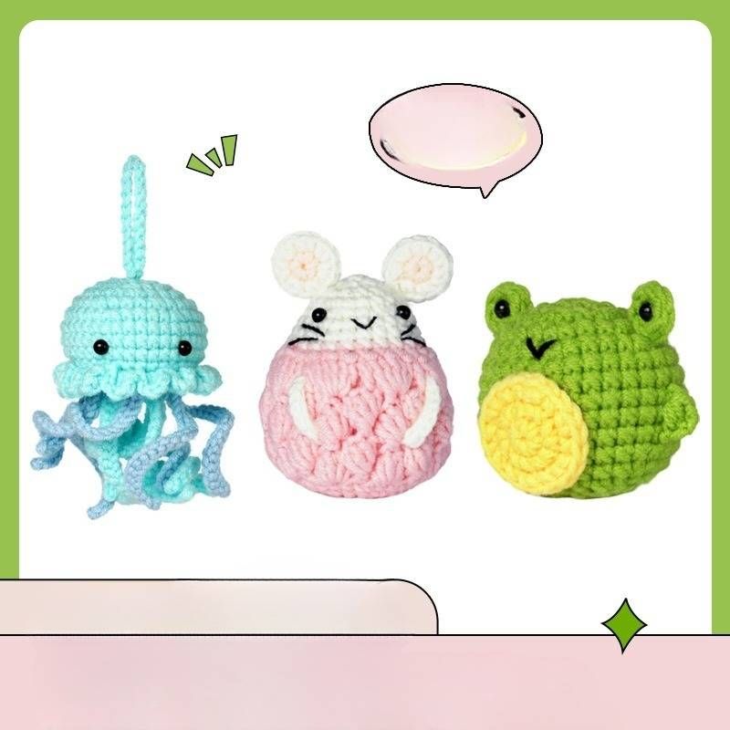New Product Instructions Crochet Material Package Knitting Gift Wool Line Handmade Diy Yarn Ball Doll Ornaments_voghion.com