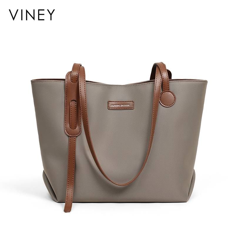 VINEY Bag Ladies 2025 Neue Damentasche Canvas-Tasche Einkaufstasche Handgehaltene Umhängetasche mit großer Kapazität Pendlertasche_voghion.com