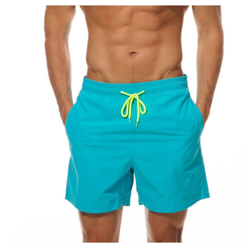 2023 Cross-border Foreign Trade Men's Holiday Swimming Beach Pants Men's Four-point Shorts Breathable Waterproof Sports Casual Pants_voghion.com