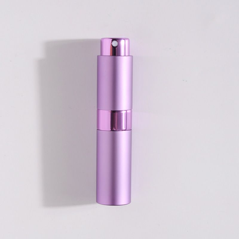 Spot 8ml Rotating Perfume Bottle Perfume Sub Bottle Glass Liner Cosmetic Spray Bottle Press Perfume Empty Bottle_voghion.com