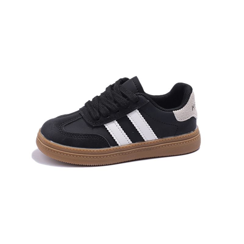 Children's Shoes Spring And Autumn New Black And White Sneakers For Boys And Girls Casual Non Slip Soft Soled Sports Shoes_voghion.com
