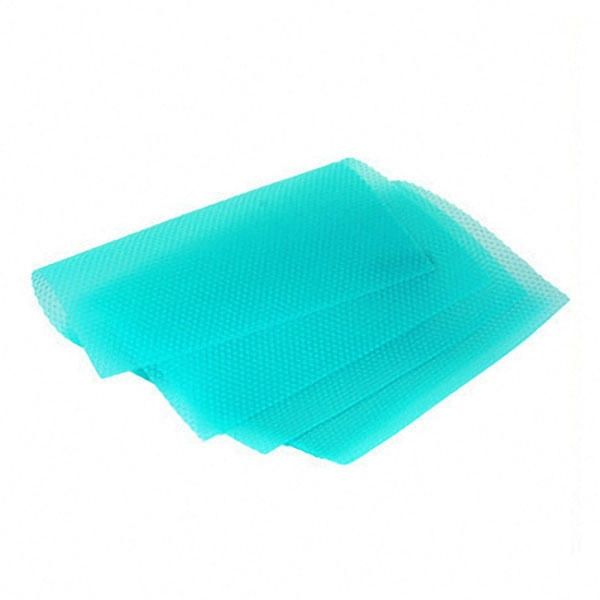 3 Set Refrigerator Pad Antibacterial Antifouling Mildew Moisture Tailorable Pad Refrigerator Mats Fridge Waterproof Mat BLUE COLOR_voghion.com