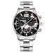 Men's Business Chronograph Watch - Stainless Steel Alloy Case, Three Subdials & Date Window (Quartz Movement)_voghion.com