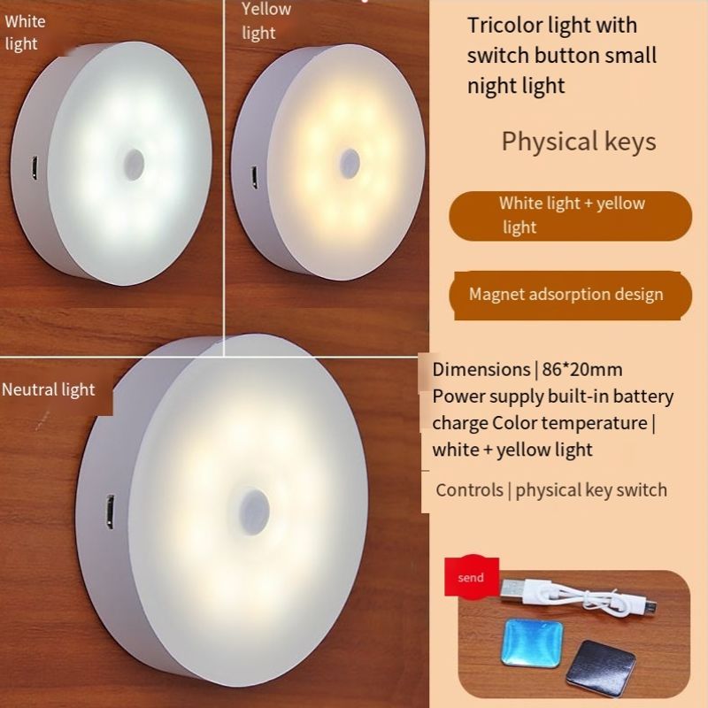 Night Light Bedroom Sleep Light LED Energy Saving Lamp Usb Desk Lamp Eye Protection Home Bedside Charging Student Dormitory Internet Celebrity_voghion.com