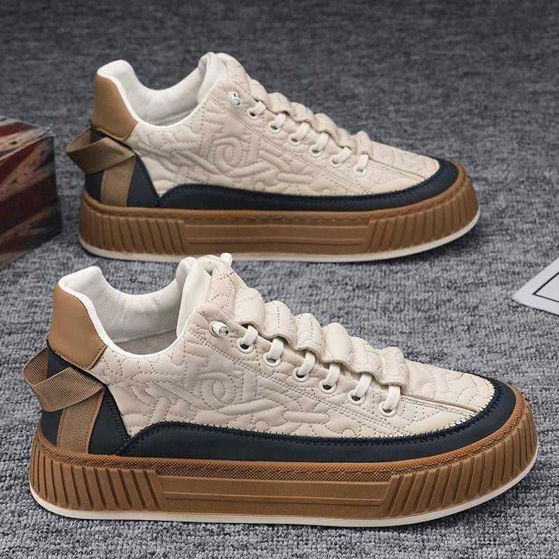 Cross-border Thick-soled Sneakers Men's 2025 Spring New Hot Style Korean Version Trendy Students All-match Lightweight Casual Sports_voghion.com
