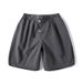 Leichte, schnelltrocknende Strandshorts für Herren – lässige, sportliche Shorts mit elastischer Taille für das Fitnessstudio im Sommer und unterwegs, einfarbig, Stretch-Stoff, Grün/Grau/Schwarz/_voghion.com