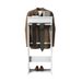 Valet con appendiabiti bianco organizer rack portaoggetti porta abiti portatile_voghion.com
