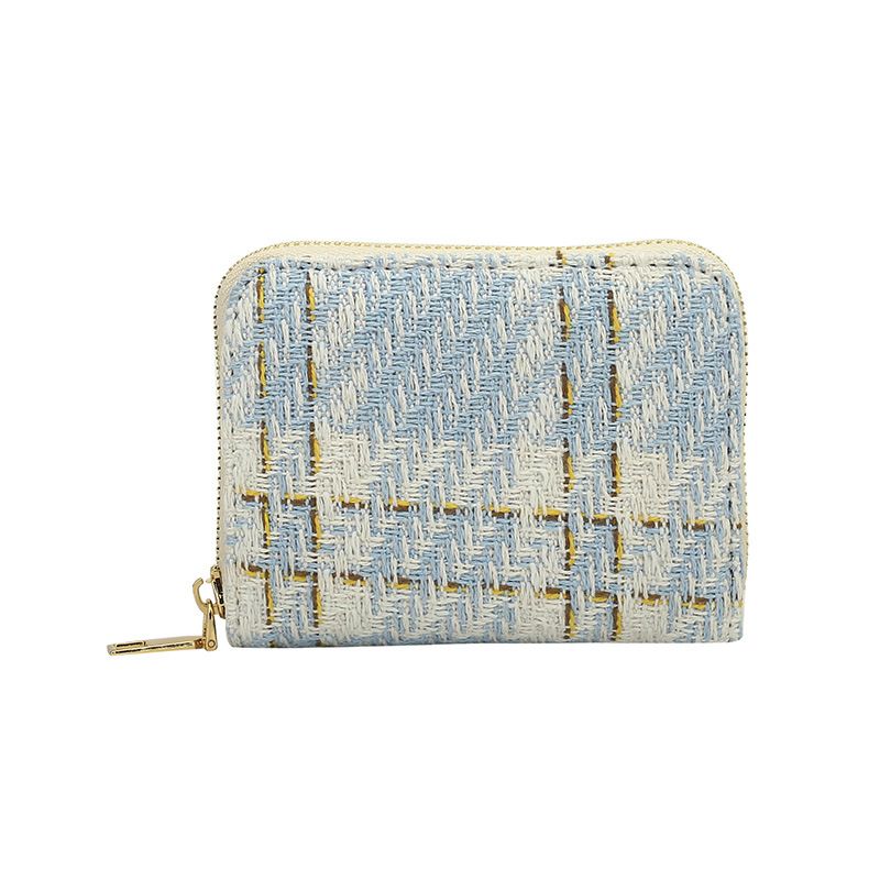 Damentaschen Leinen Damen Geldbörse Modischer kurzer Kartenhalter Große Kapazität Münzgeldbörse Clutch Bag Damen Clutch Bag_voghion.com