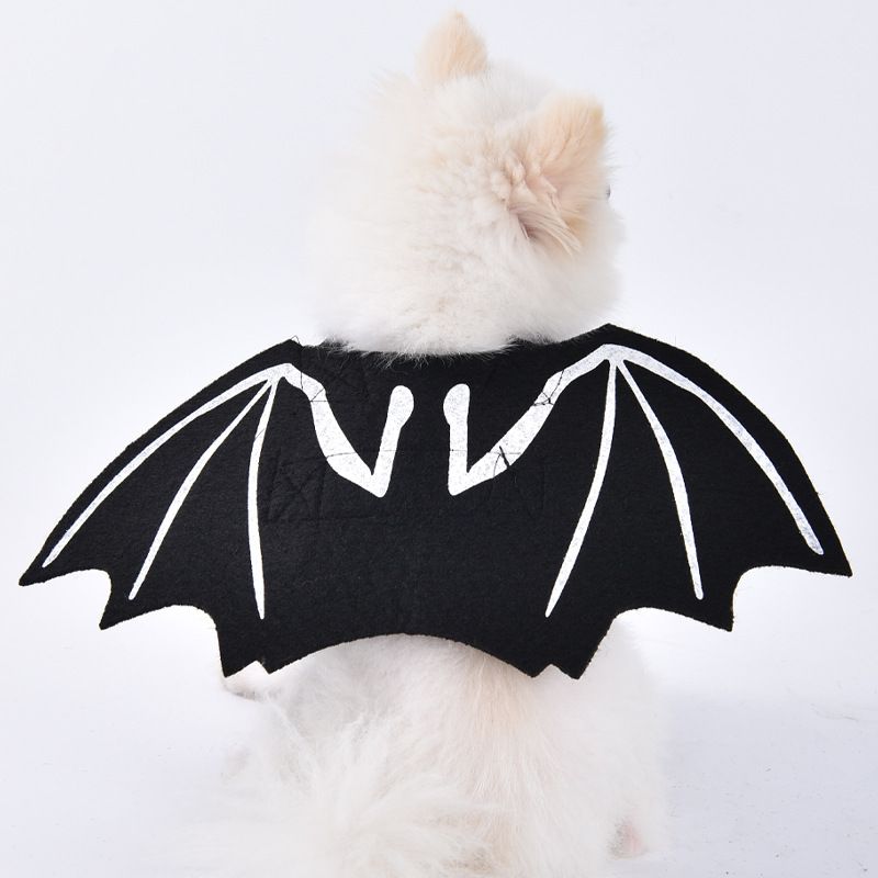 Vêtements d'Halloween pour chien Petit chien drôle et amusant se transforme en chat en peluche Vêtements créatifs Costumes pour animaux de compagnie_voghion.com