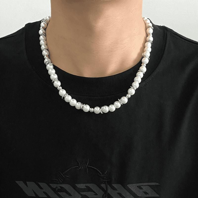 Sieraden & Accessoires Licht Luxe Veelzijdig Niche Eenvoudig Trend Persoonlijkheid Ins Splicing Temperament Straat Koud Stijl Licht Luxe High End Ketting_voghion.com