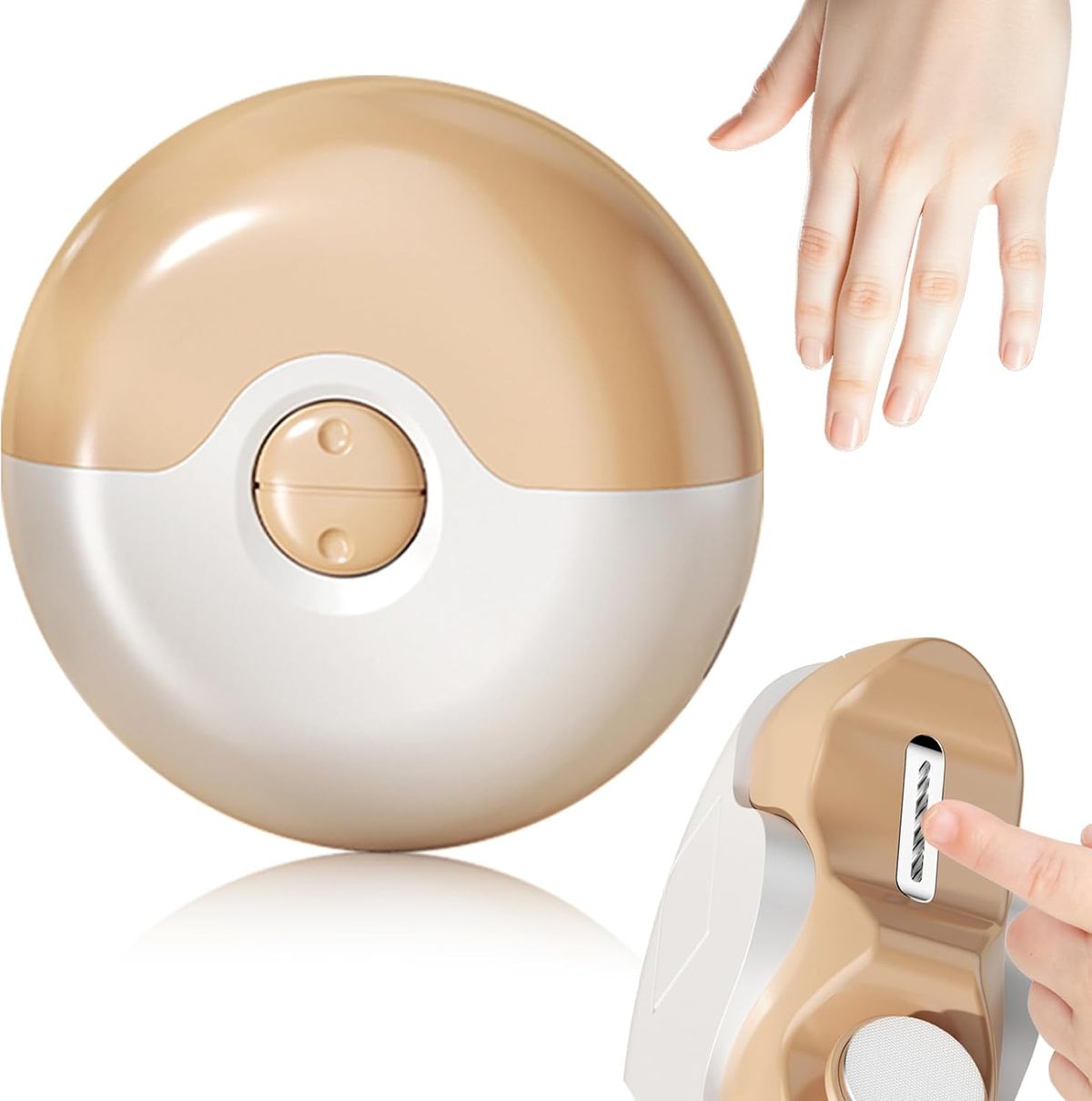 Autopolierer in Salonqualität – 2-in-1-Feile, babysicher, Gelb_voghion.com