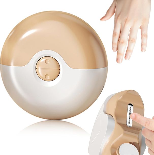 Autopolierer in Salonqualität – 2-in-1-Feile, babysicher, Gelb_voghion.com