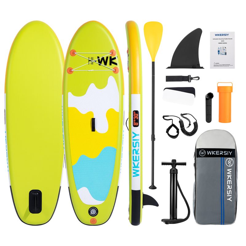 inflatable paddle board 8'  Kids Sup including sup paddle, paddleboard backpack, pump, leash_voghion.com
