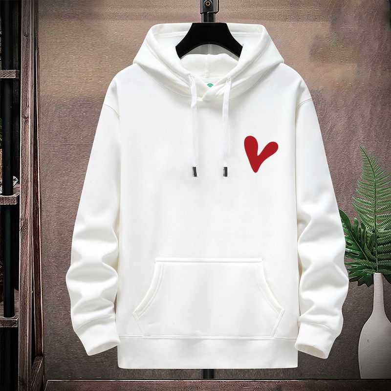 Felpa con cappuccio da uomo in autunno e inverno con pile spesso, nuova giacca oversize larga 2024, top alla moda_voghion.com