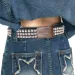 HOT Fashion Y2K Metal Punk Rock Studded with Bright Coloured Pyramid Studs Men's and Women's Belts Leather Belt_voghion.com