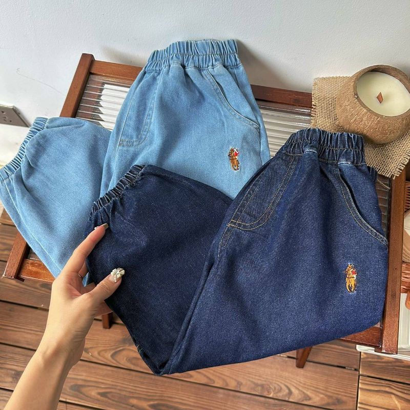 Kid's Clothing Children's jeans 2024 autumn and winter new arrivals boys and girls casual loose jeans baby wide leg pants trousers_voghion.com
