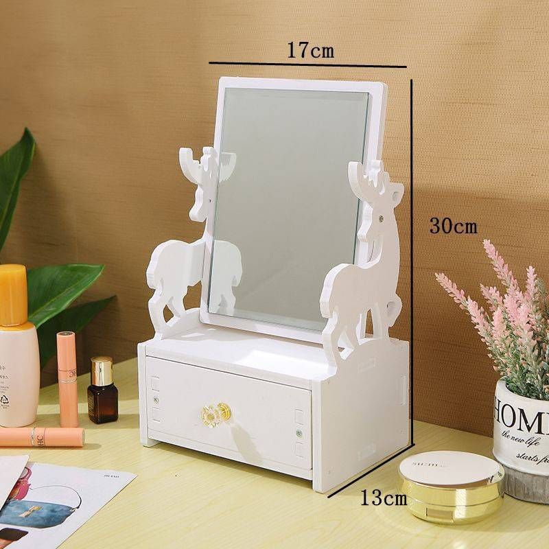 Mirror, Makeup Mirror, Dressing Table, Dressing Mirror, Desktop Desktop, Home Use, Simple Cloud, Large Mirror_voghion.com
