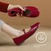 【Soft Sole And Soft Upper】Cameido Comfortable Flat Ankle Strap Shallow Single Shoes For Women, Autumn Round Toe Mary Jane Shoes_voghion.com