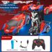 6-Channel Spider Transformable RC Car – One-Button Auto-Change Robot Toy With LED Lights, Rechargeable Battery, Remote Control For Kids_voghion.com