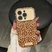 Custodia personalizzata con stampa leopardata a forma di coniglietto di peluche per iPhone 16 Pro Max, Apple 15 e 14._voghion.com