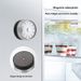 Timer meccanico moderno e minimalista con base magnetica - Conto alla rovescia visivo silenzioso per cucina, studio e ufficio (bianco/nero/rosso, non necessita di batteria)_voghion.com
