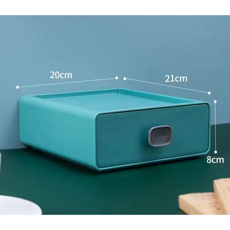 Ins Style Desktop Box Makeup Organizer Office Desk Student Dormitory Essential Storage Cabinet_voghion.com
