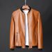 Men's Clothing leather men's casual jacket trendy slim handsome youth motorcycle jacket_voghion.com