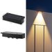 Solar Step Lights Outdoor, Auto On/Off Wall Lights For Stairs, Garden, Patio, Pathway - Waterproof LED Deck Lighting (White/Warm Light)_voghion.com
