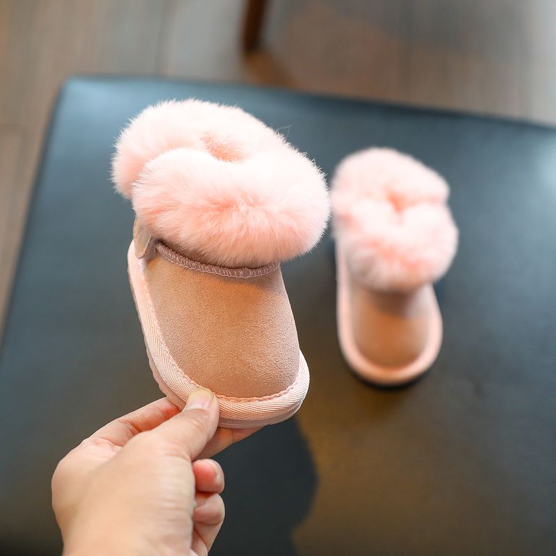 Baby snöstövlar Babyskor Småbarnsskor Mjuka sulor för pojkar och flickor Barn plus kashmir Tjocka varma bomullsskor Småbarn vinterskor_voghion.com