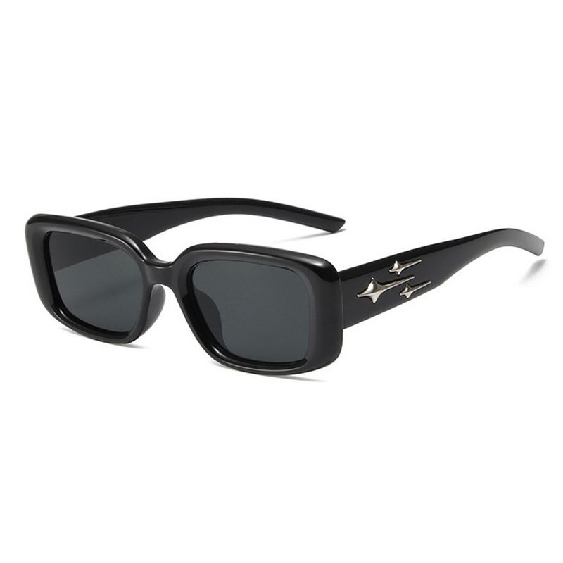 Neue Fashoin Retro Meteor Rechteckige Punk Sonnenbrille Y2K Frauen UV400 Sonnenschutz Brille Einfaches Design Trendy Brillen_voghion.com