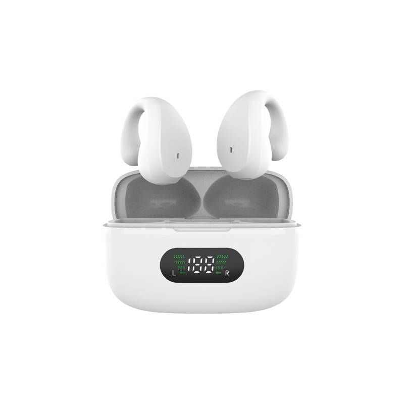 R12 Earclip Bluetooth Earphones with Extra Long Range 5.3 Jerry Low Power Noise Reduction Bone Conduction Earphones_voghion.com