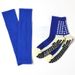 Unisex Fußball Verdickt Mittelrohr Anti Slip Klebstoff Bein Schutz Fußball Grip Socken Set_voghion.com