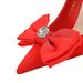 18249-H33 Korean Fashion Banquet Thin Heels, Shallow Mouth, Pointed Water Diamond Bow, High Heel Single Shoes For Women_voghion.com