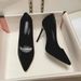 stiletto single shoes for women's new pointed high heels are not tired, soft soles, medium heels, professional work shoes for women_voghion.com