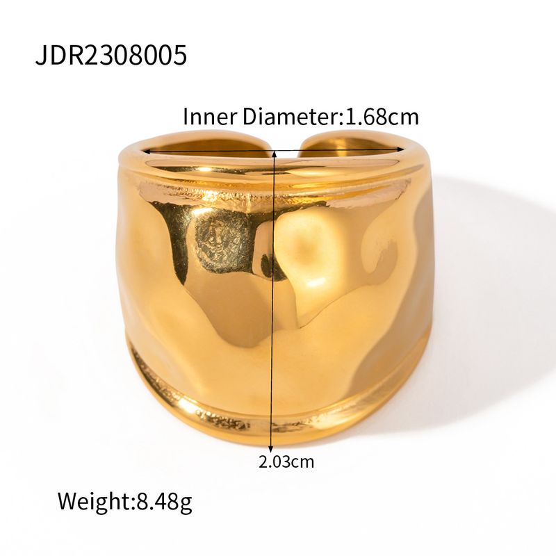 JD Designer Gold Edelstahl/Chubby große übertriebene Lippen doppelseitiger Ring für Damen Accessoires_voghion.com