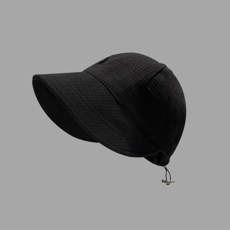 Venta caliente COKK Bucket Sombrilla plegable Sombreros de sol para mujeres Señoras Sombrero de pesca coreano Gorra de pescador Cuerda ajustable Gorro para el sol_voghion.com