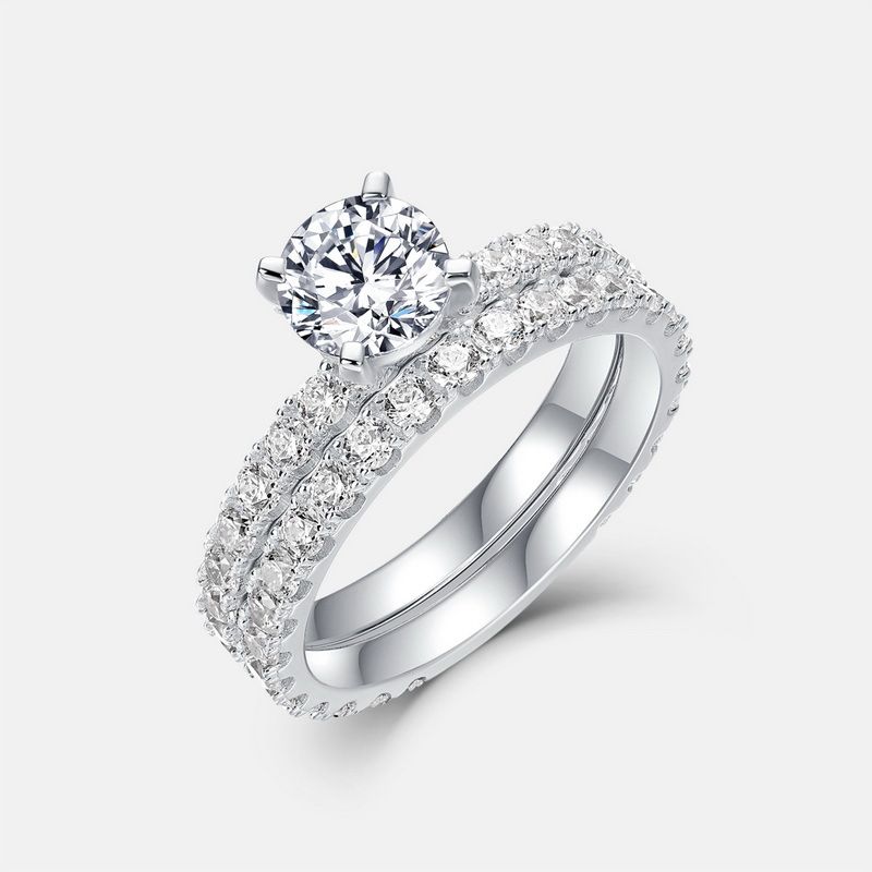 Fornitura speciale di anello di moissanite leggero e resistente di lusso per coppia, anello in argento S925 pieno di diamanti colorati, anello di fidanzamento, anello di proposta, anello da donna_voghion.com